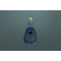 Officiële Pokemon center knuffel lichtgevende Greavard 17cm mascot